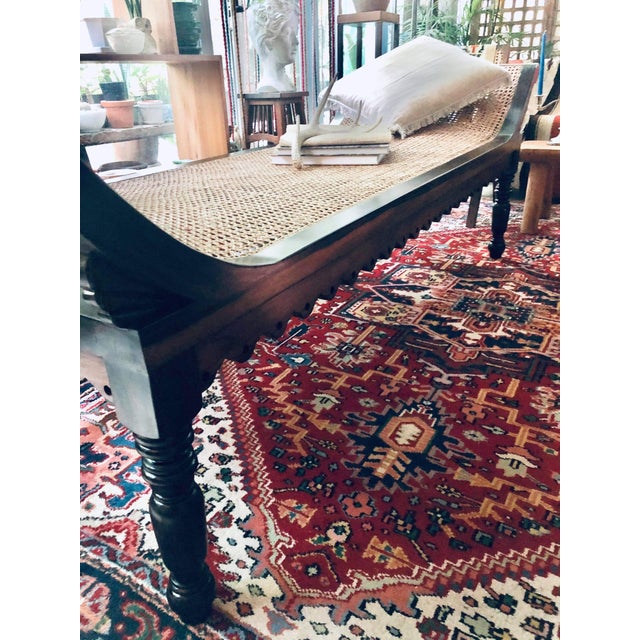 Asian Beautiful Kamagong Divan Bench For Sale - Image 3 of 12