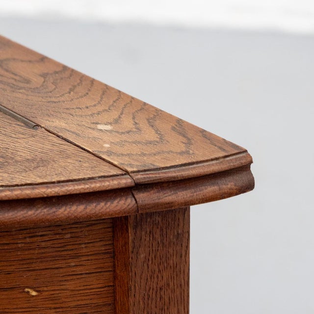 Vintage Dutch Oak Console Table, 1930s For Sale - Image 12 of 14