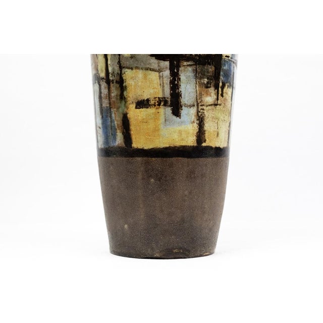 Black Large Stoneware Orangeade Pitcher by Alexandre Kostanda for Vallauris, 1950s For Sale - Image 8 of 13