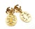 Chanel Vintage Gold Plated CC Cut out Dog Tag Clip on Earrings *Marked Chanel -It is approximately 0.9" x 2". -In a very...