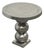 Sculptural Stacked-Sphere Metal Pedestal Side Table For Sale