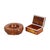 Stone Italian Orange Hand-Carved Alabaster Smoking Set by Romano Bianchi, 1960s, Set of 2 For Sale - Image 7 of 11