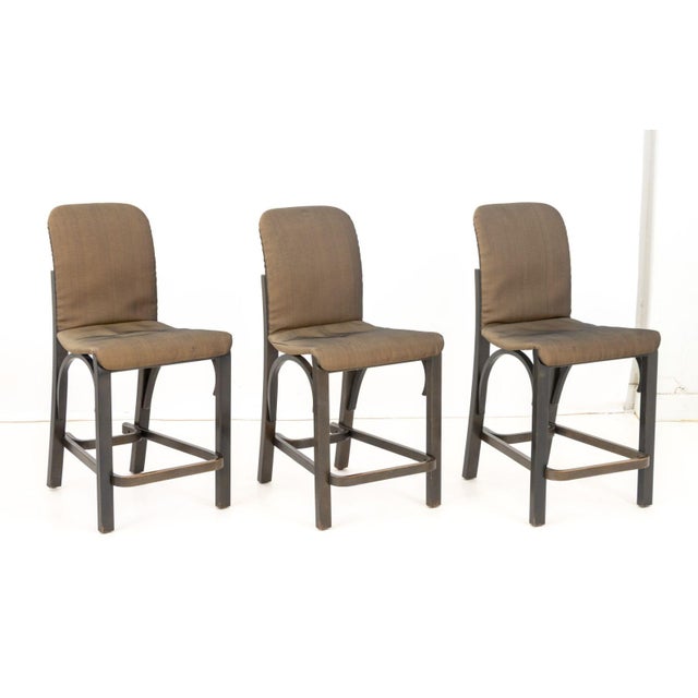 Contemporary Contemporary Painted Wood Counter Stools, 6 For Sale - Image 3 of 8