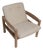 19th Century France Cream Wood Armchair For Sale