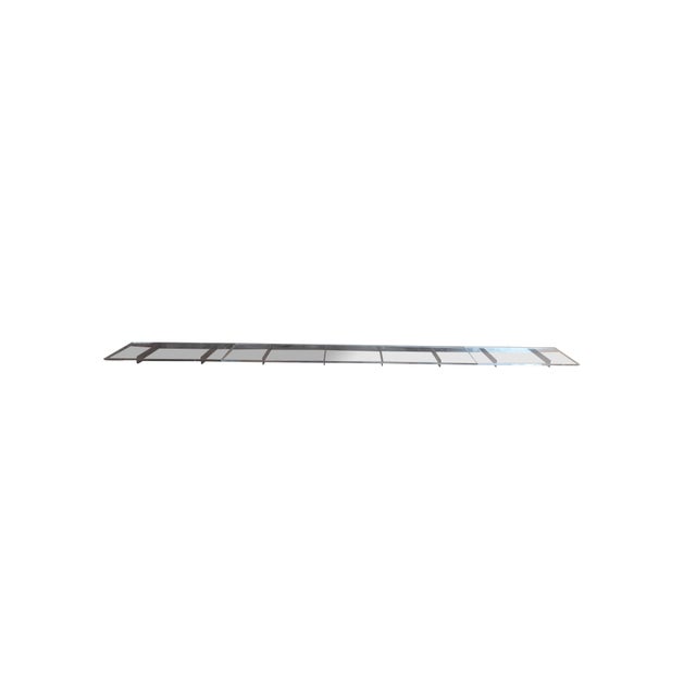 Monumental Mid Century Modern Lucite & Chrome Floating Wall Shelf Acrylic MCM For Sale - Image 4 of 18