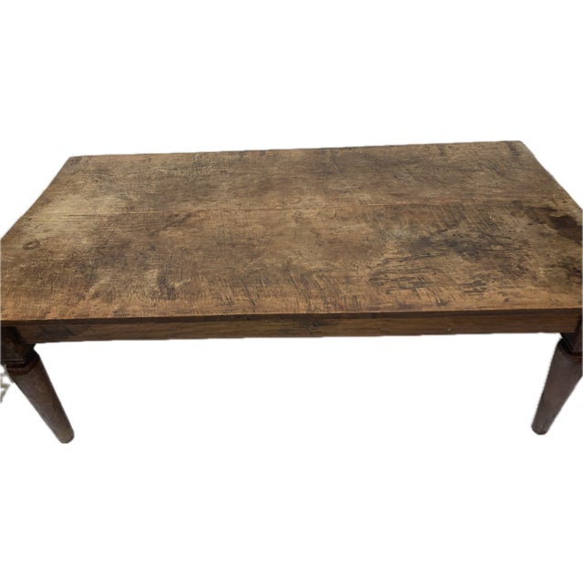 Antique 19th Century Scandinavian Oak Farm Table – 92" X 47" For Sale - Image 6 of 6