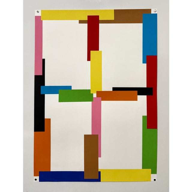 Beat Zoderer (b. 1955): Untitled Screenprint (silkscreen serigraph or lithograph) in colors on wove paper 2000 Hand signed...