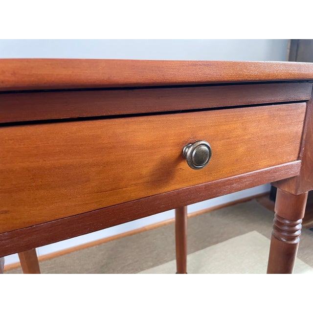 Cherry One-Drawer Table W/ Distinctive Feet -- 19th Century For Sale - Image 14 of 16