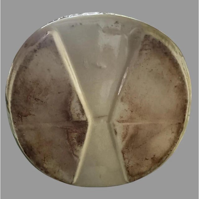 Brown Vintage American Bisque Figural Davy Crockett Cookie Jar For Sale - Image 8 of 9