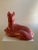 Haeger 1980s Postmodern Pink Ceramic Cat Sculpture by Haeger For Sale - Image 4 of 6