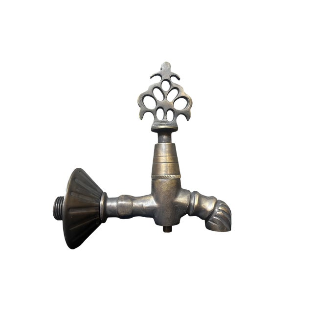 Brass Wall Faucet, 1980s For Sale - Image 10 of 10