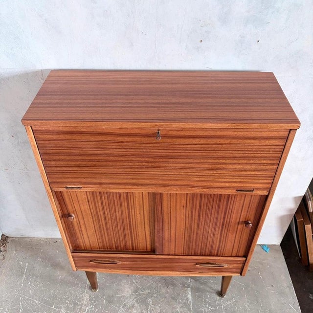 1960s Mid-Century Walnut and Teak Secretary by Jentique, 1960s For Sale - Image 5 of 11