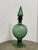 Italian Hand Blown Green Vessel With Stopper For Sale - Image 10 of 12