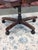 Animal Skin Late 20th Century Hancock & Moore Burgundy Leather Executive Swivel Desk Chair For Sale - Image 7 of 8
