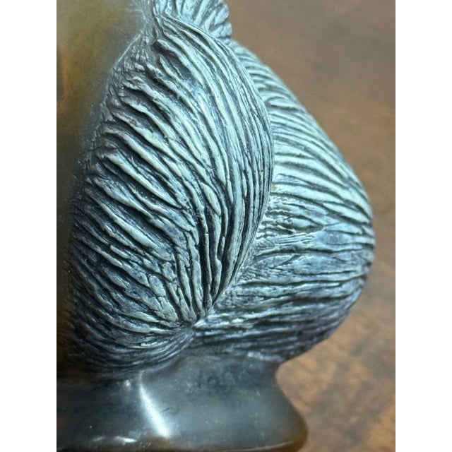 Circa 1985 Sharon Spencer Bronze Sculpture of Intuit Woman, Signed + Numbered For Sale - Image 11 of 13