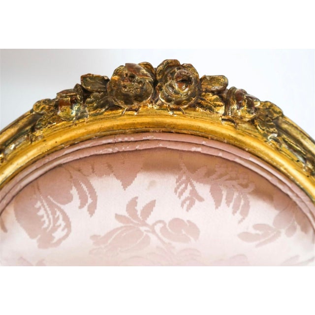 Set of Four 19th Century Louis XVI Style Giltwood Side Chairs For Sale In New York - Image 6 of 9