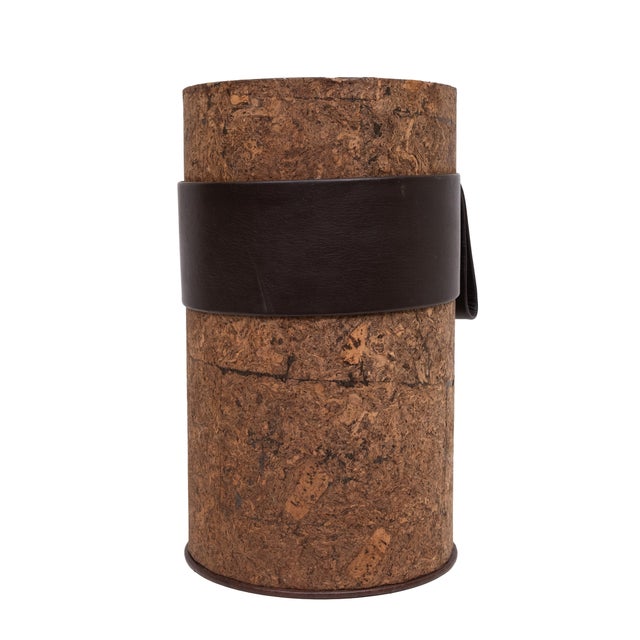 Cork and Leather Umbrella Stands, France, 1970s For Sale - Image 10 of 10