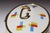 German Art Deco Ceramic and Brass Biscuit Tin With Geometric Motif For Sale - Image 12 of 18