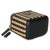 Black Beige Raffia Jute Striped Mini Vanity Case With Chain For Sale In New York - Image 6 of 9