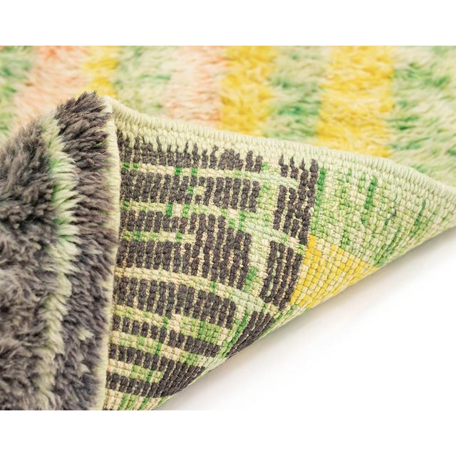 Contemporary Hand-Knotted Wool Rug by Azele Studio For Sale - Image 3 of 10