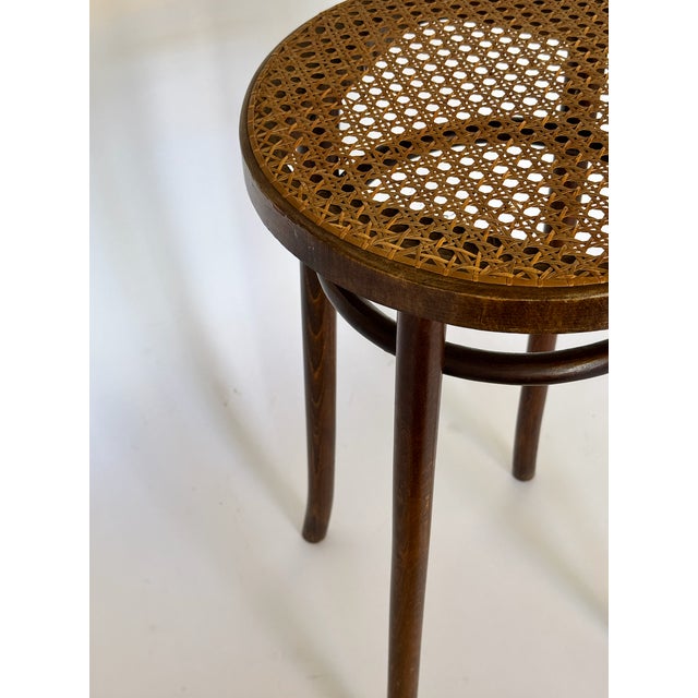 Wood 1900s Antique Bentwood Counter Stool For Sale - Image 7 of 8