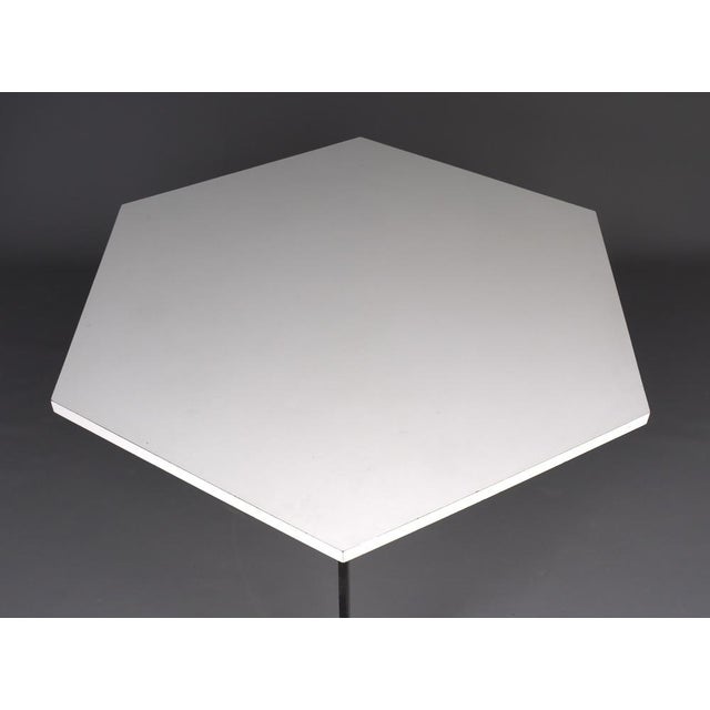 Hexagonal Dining Table attributed to Wim Den Boon, 1960s For Sale - Image 4 of 18