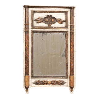 French Neoclassical 3 Ft Mirror, Circa 1820 For Sale