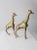 Mid Century Brass Giraffes Pair For Sale - Image 10 of 13