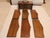Mid-Century Modern Wood Coaster & Snack Tray Set - 7 Pcs. For Sale - Image 4 of 8
