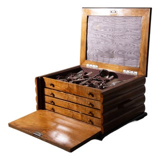 Art Deco Sambonet Serving Set with Slipcase, 1930s For Sale