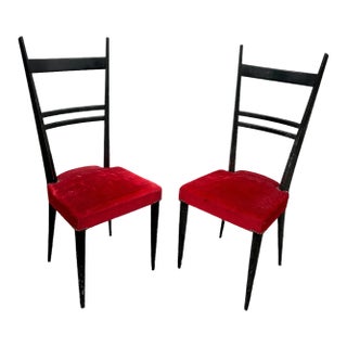 Set of Italian Chairs, 1950s For Sale