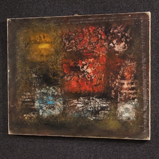J. Wolff, American Abstract Composition, 1960, Oil on Canvas For Sale - Image 13 of 15