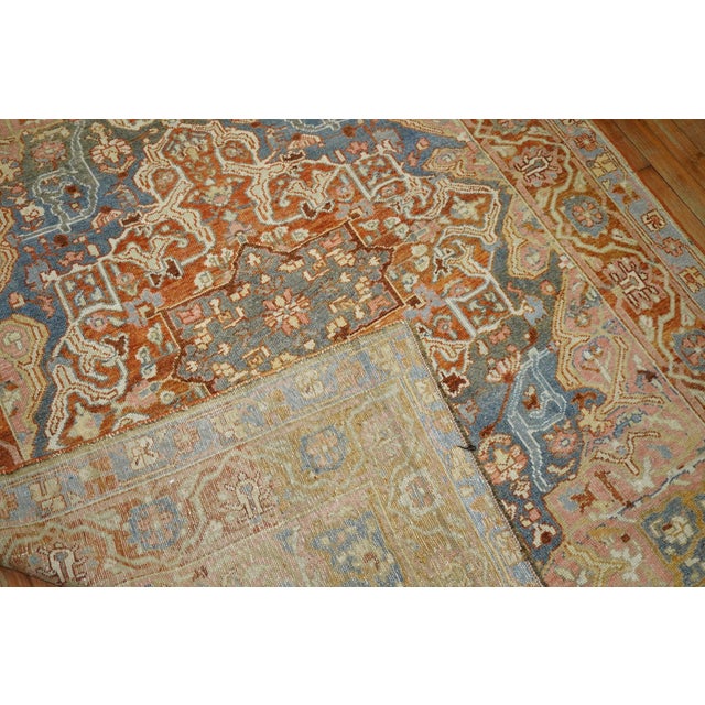 Antique Persian Bakhtiari Square Rug - 4'10" x 6'5" For Sale - Image 4 of 9