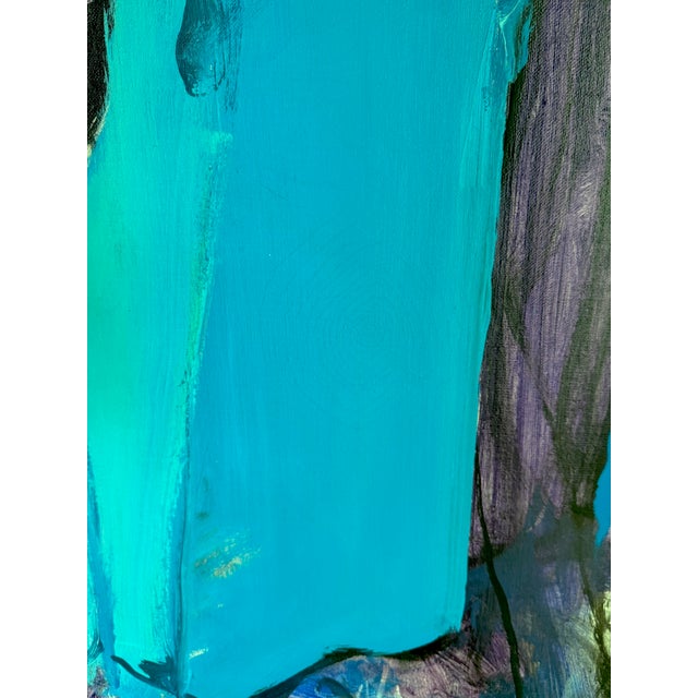 Vintage Mid Century Modernist Abstract Expressionist Painting by Joanne Cooper C. 1970s For Sale - Image 13 of 13