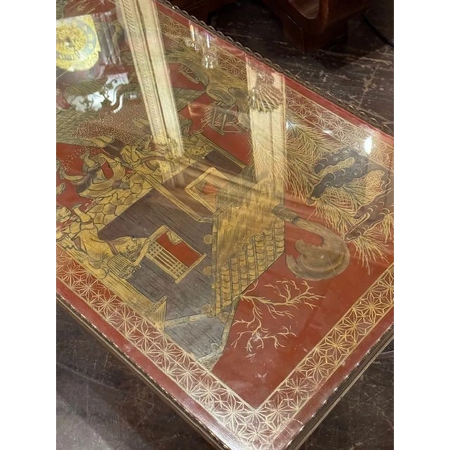 Mid 20th Century Maison Jansen Brass Coffee Table For Sale - Image 4 of 8