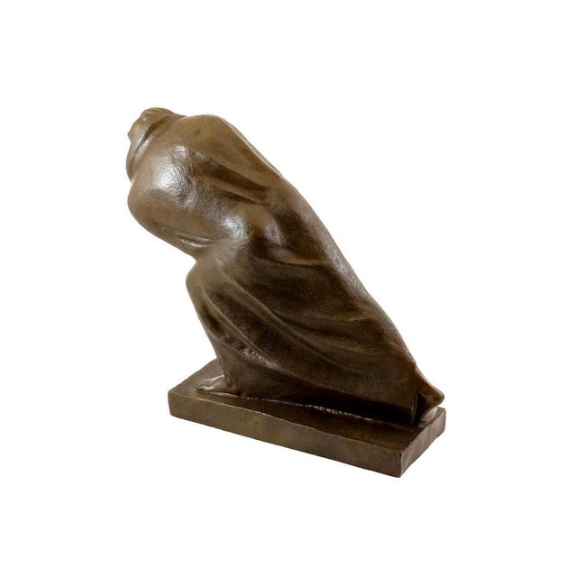 Art Deco 20th Century Figurative Sculpture in Bronze For Sale - Image 6 of 10
