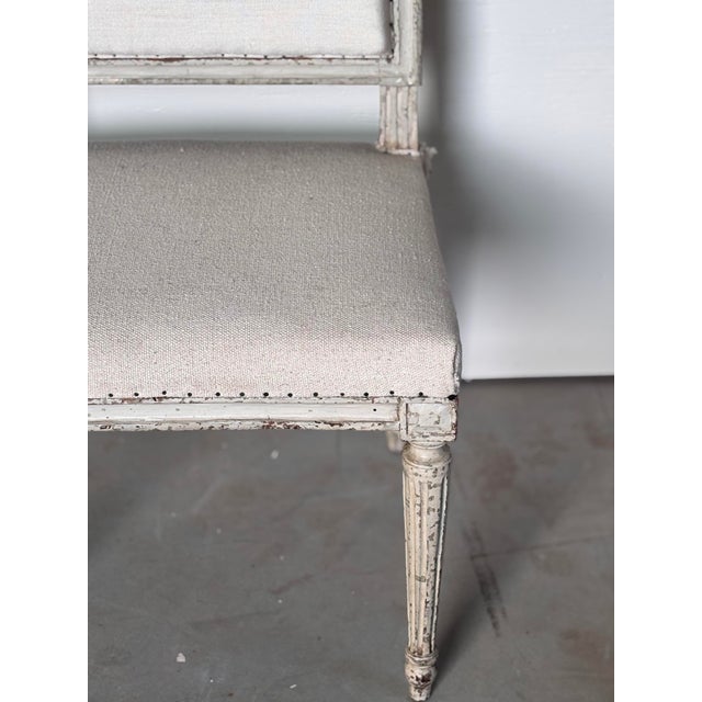 Pair of 18th Century Louis XVI Painted Chairs For Sale - Image 10 of 11