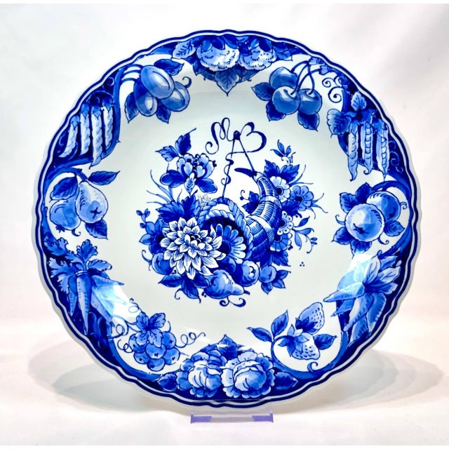 You have just looked at a beautiful blue Delft wall plate, hand painted and made by De Porceleyne Fles – Royal Delft in...