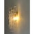 Early 21st Century Transparent Poliedri Murano Glass Gold Wall Sconce by Simoeng for Simoeng For Sale - Image 5 of 8