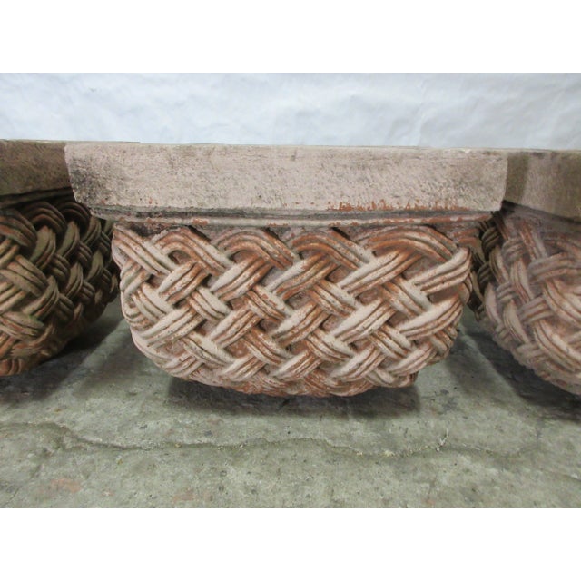 Garden Pots -Basket Style Set of 3 For Sale - Image 10 of 12