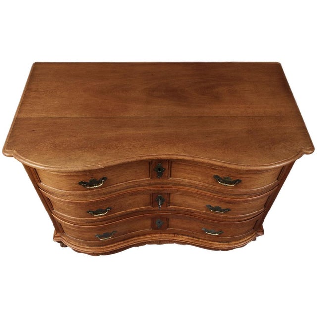 Antique 18th Century Baroque Oak Chest of Drawers, 1750s For Sale - Image 4 of 18