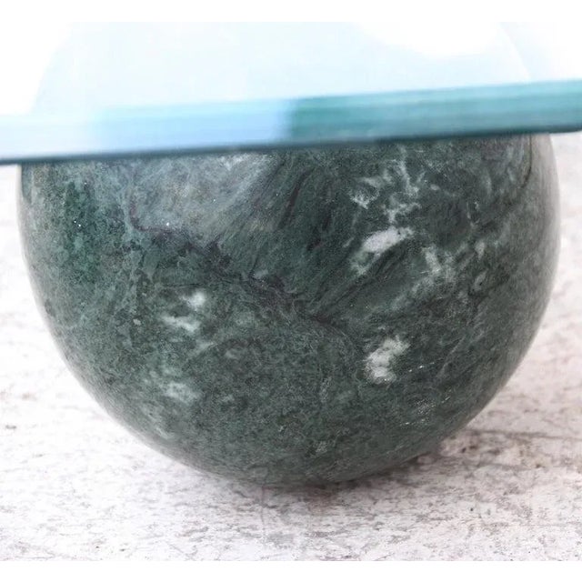 Late 20th Century Massimo Vignelli Meta Fora Marble and Glass Coffee Table For Sale In Houston - Image 6 of 12