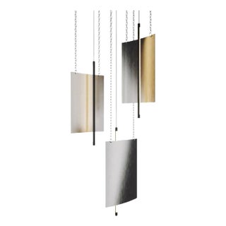 Modern Ceiling Pendant Light Led Panel Lamp Anisotropy, Small For Sale