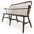 English Vintage Hand Made Windsor Bench For Sale - Image 3 of 6