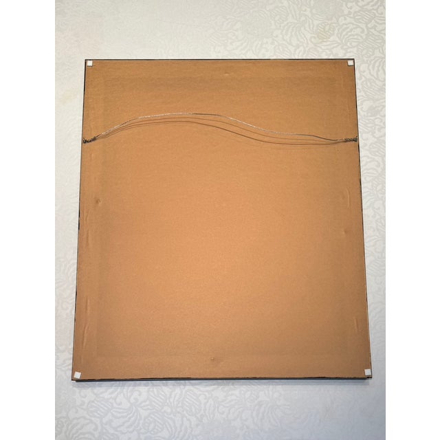 Wood Late 20th Century Modernist Cubist Musical Expressionist Textured Acrylic Painting, Signed For Sale - Image 7 of 7