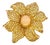 Bochic "Orient" Natural Opal & Citrine Cocktail Ring Set In 18K Gold & Silver For Sale