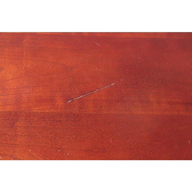 Thomasville Collector's Cherry Dining Room Table and 6 Chairs - Set of 7 For Sale - Image 9 of 12