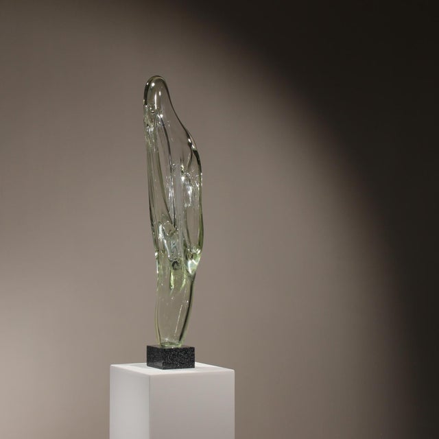 Eastern European Glass Caviersecha Sculpture, 1987 For Sale - Image 14 of 17