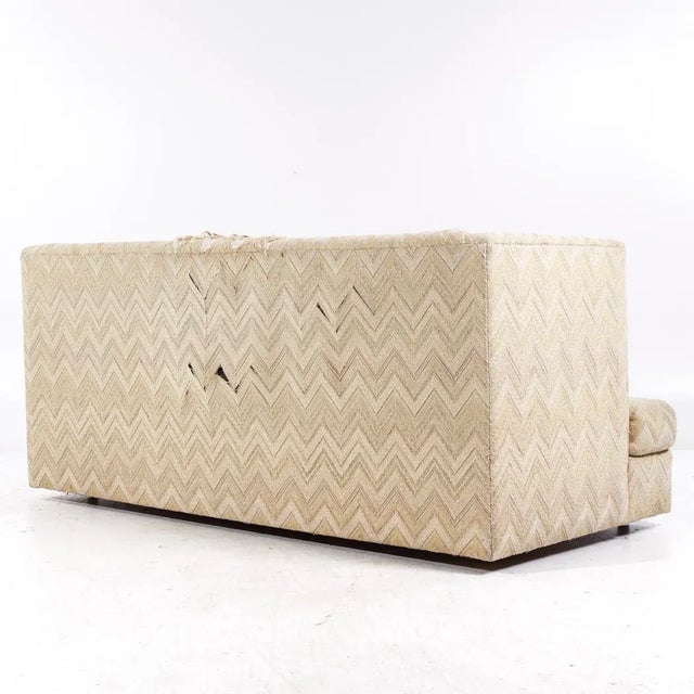 Cream Milo Baughman for Thayer Coggin Mid Century Shelter Sofa For Sale - Image 8 of 9