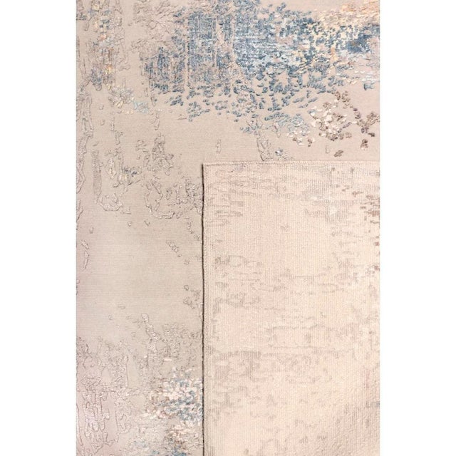 Modern Modern Silk & Wool Beige Area Rug-10' 1'' X 14' 3'' For Sale - Image 3 of 6